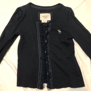 Abercrombie and Fitch Navy Wool Cardigan